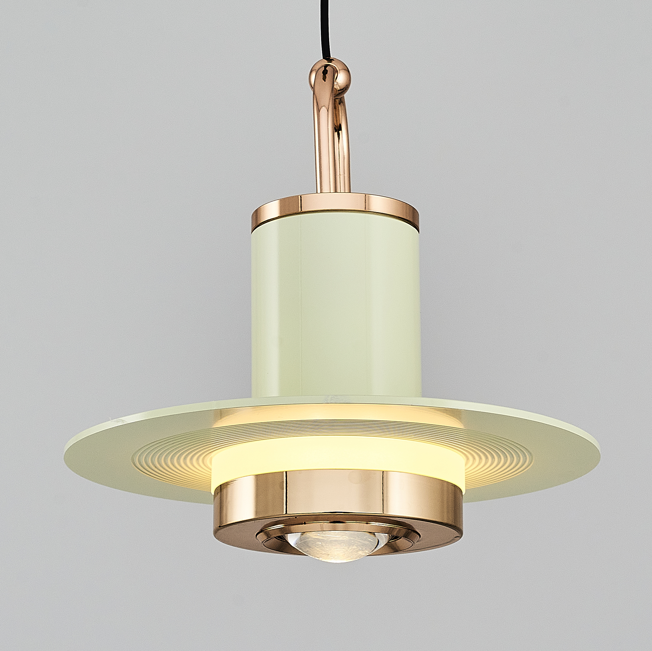 Beyaz-Mavi Akrilik LED Avize 17x120 cm — görsel 3