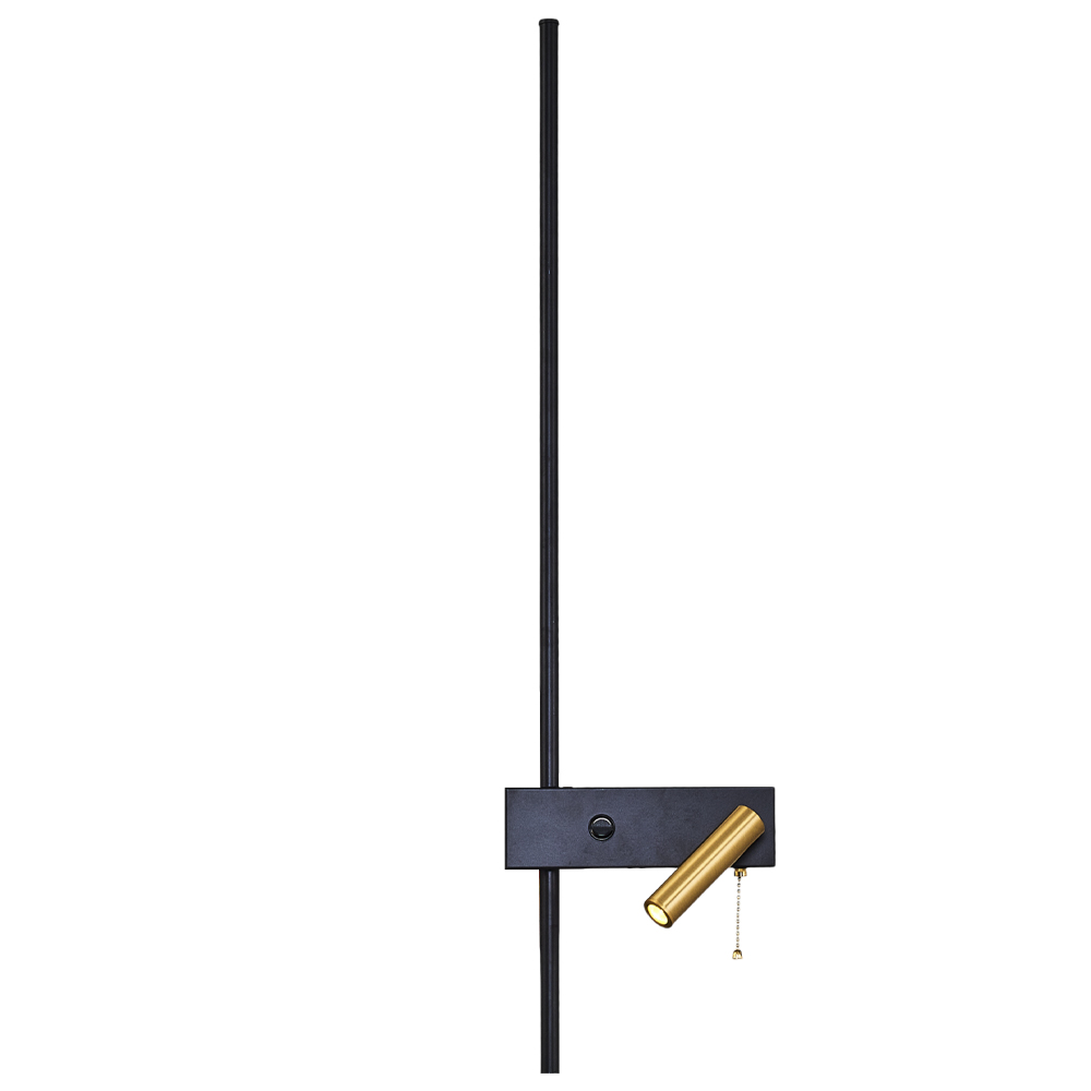 Siyah-Eskitme Akrilik LED Aplik 20x80 cm