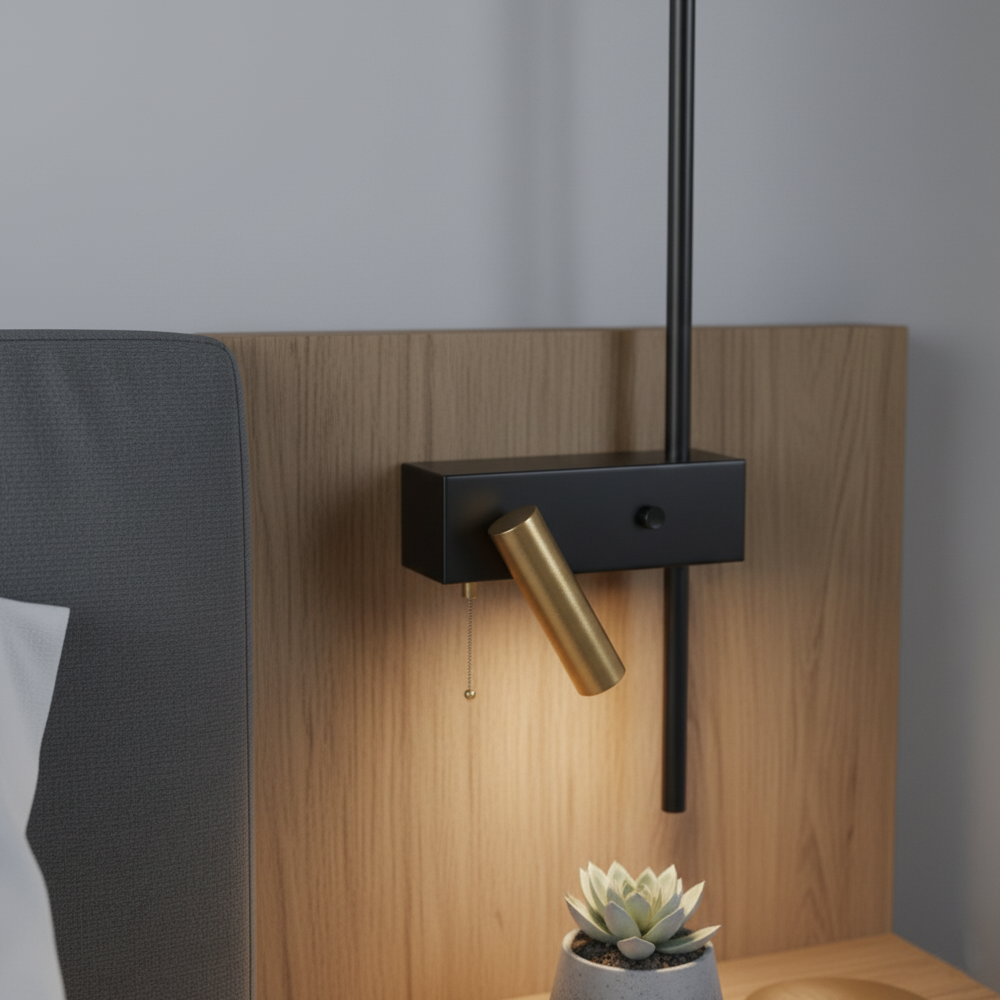 Siyah-Eskitme Akrilik LED Aplik 20x80 cm — görsel 4
