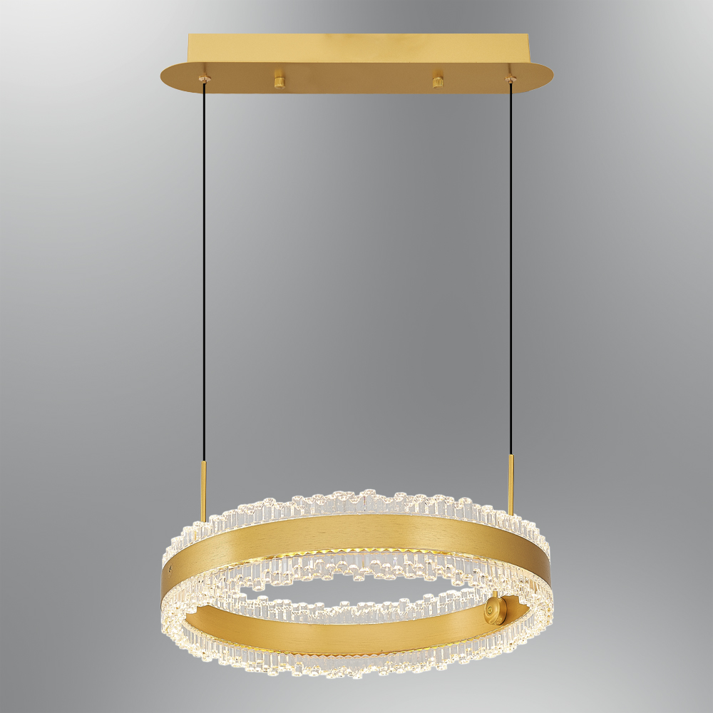 Золотистая-Коричневая Акриловая LED Люстра 40x120 cm (20w) Sarı-Kahve Akrilik LED Avize 40x120 cm (20w)