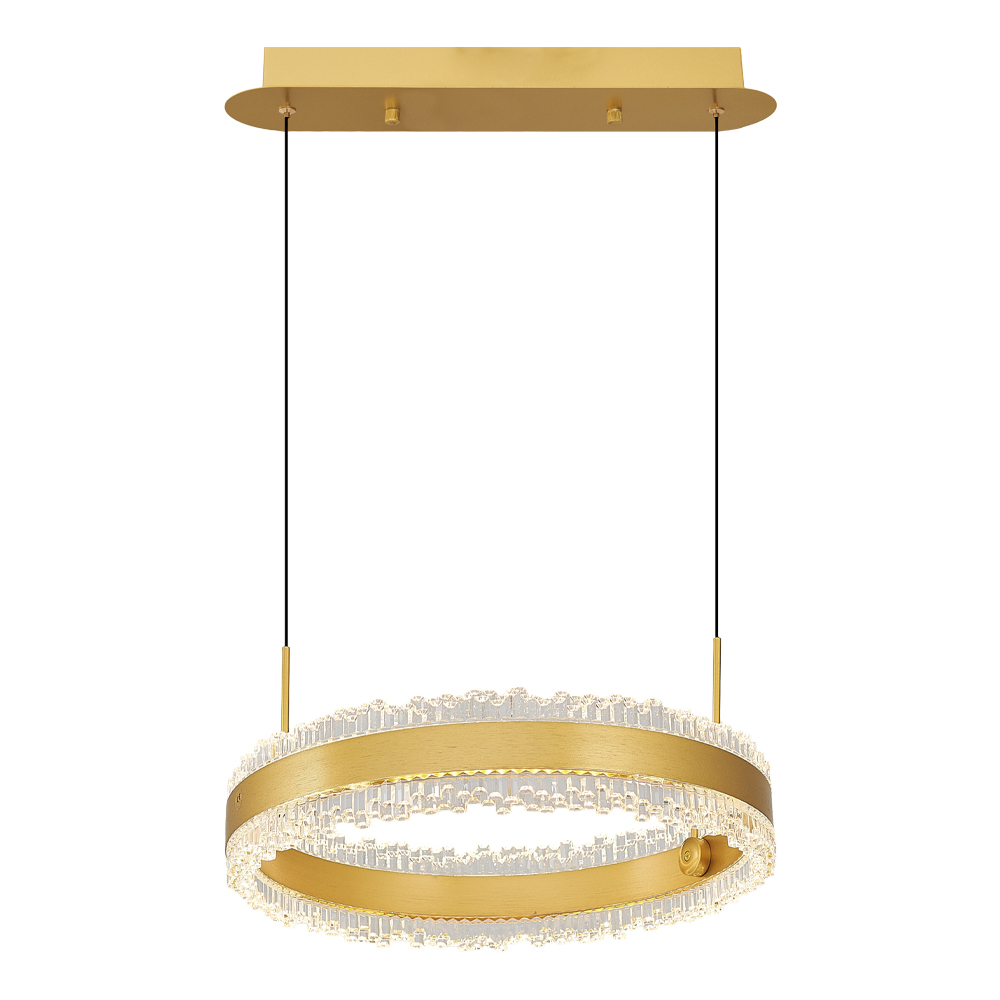 Sarı-Kahve Akrilik LED Avize 40x120 cm (20w) — görsel 2