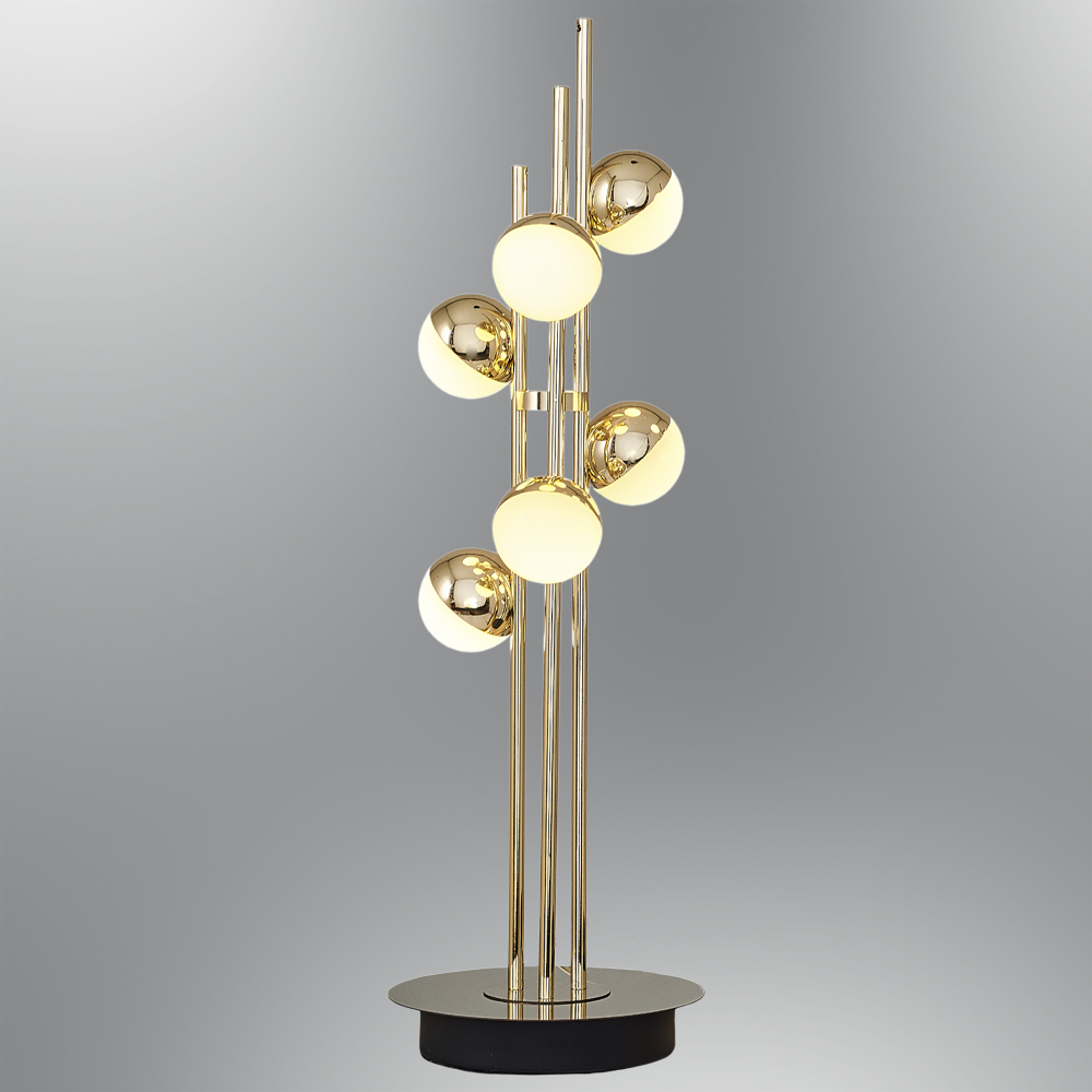 Sarı-Platin Akrilik LED Masa Lambası 15x48 cm — görsel 6