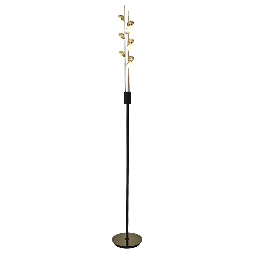 Sarı-Platin Akrilik LED Lambader 23x170 cm — görsel 2