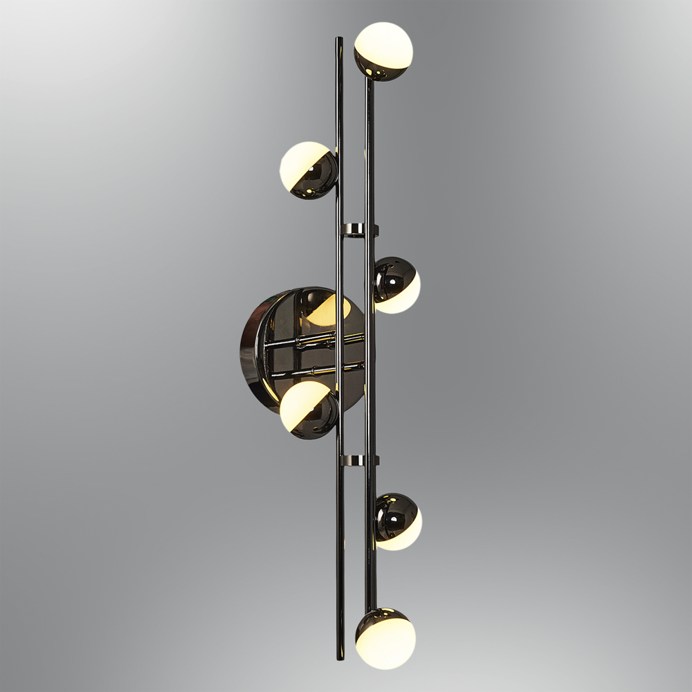 Sarı-Platin Akrilik LED Aplik 12x53 cm