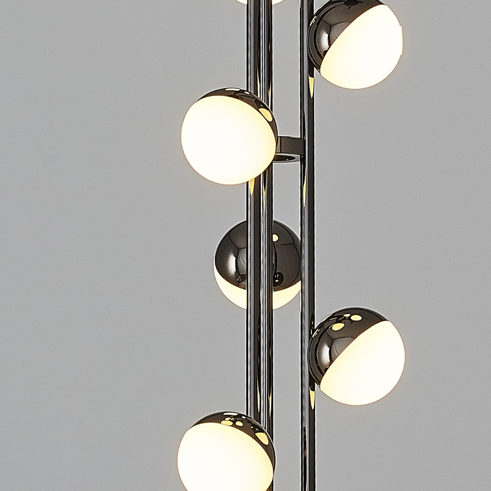 Sarı-Platin Akrilik LED Avize 12x120 cm — görsel 5