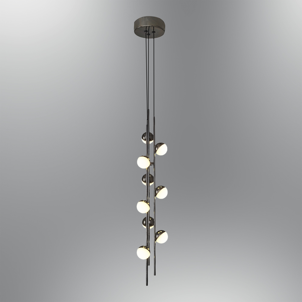 Sarı-Platin Akrilik LED Avize 12x120 cm — görsel 6