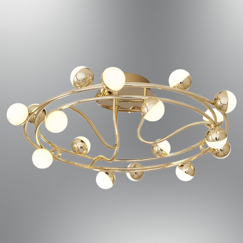 Sarı-Platin Akrilik LED Plafonyer 58x20 cm Sarı-Platin Akrilik LED Plafonyer 58x20 cm