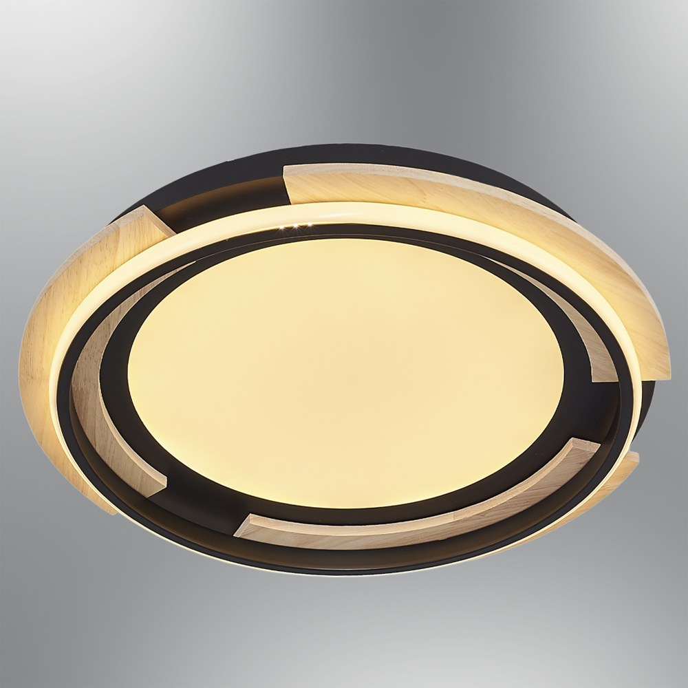 Ahşap LED Plafonyer 50x10 cm Ahşap LED Plafonyer 50x10 cm