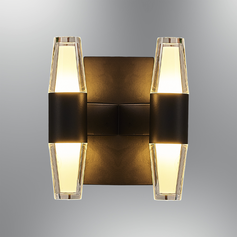 Sarı-Siyah Akrilik LED Aplik 12x15 cm — görsel 4