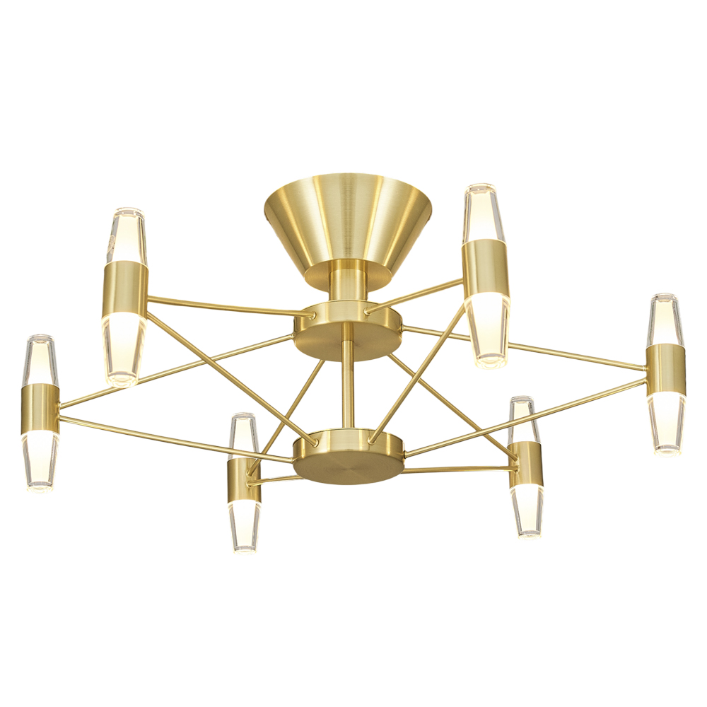 Sarı-Siyah Akrilik LED Plafonyer 60x26 cm — görsel 4