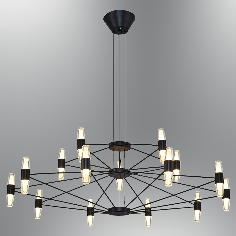 Sarı Akrilik LED Avize 100x120 cm Sarı Akrilik LED Avize 100x120 cm