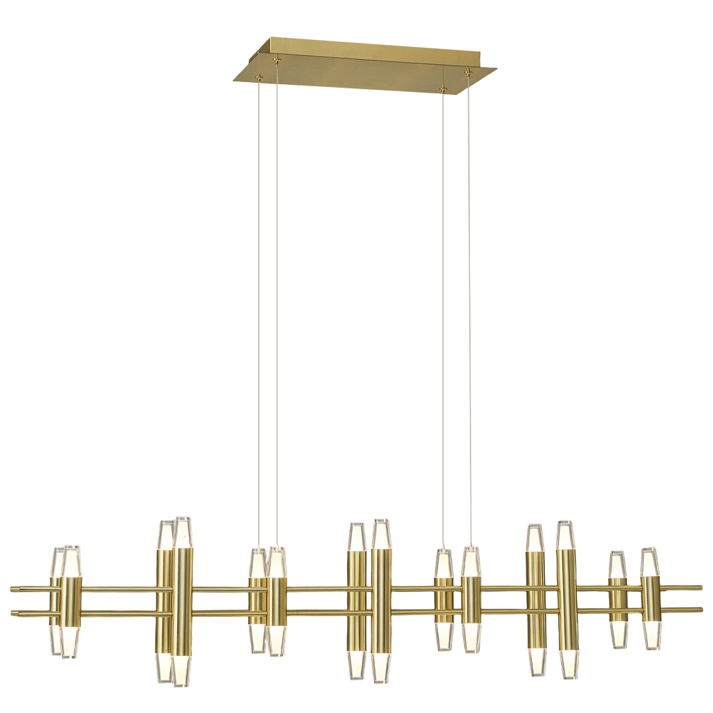 Siyah Akrilik LED Avize 120x120 cm — görsel 3