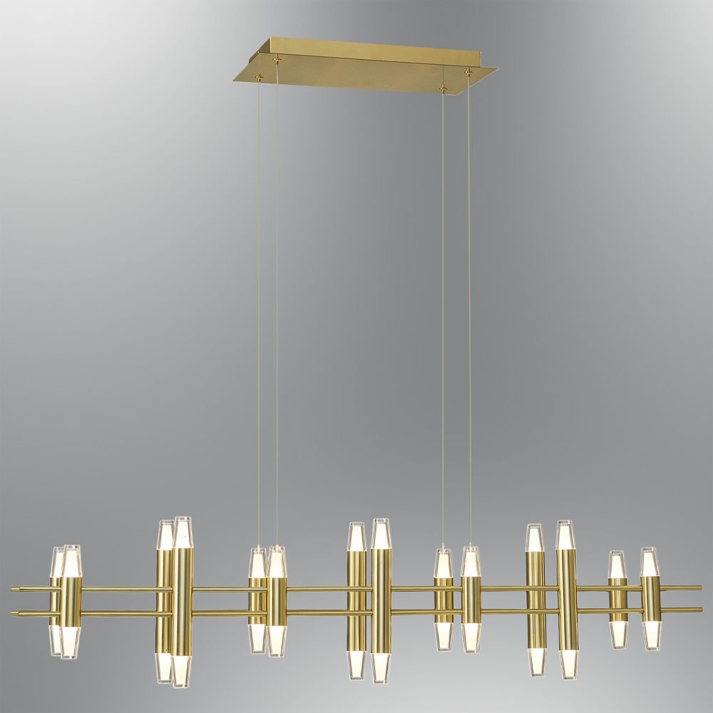 Siyah Akrilik LED Avize 120x120 cm — görsel 7
