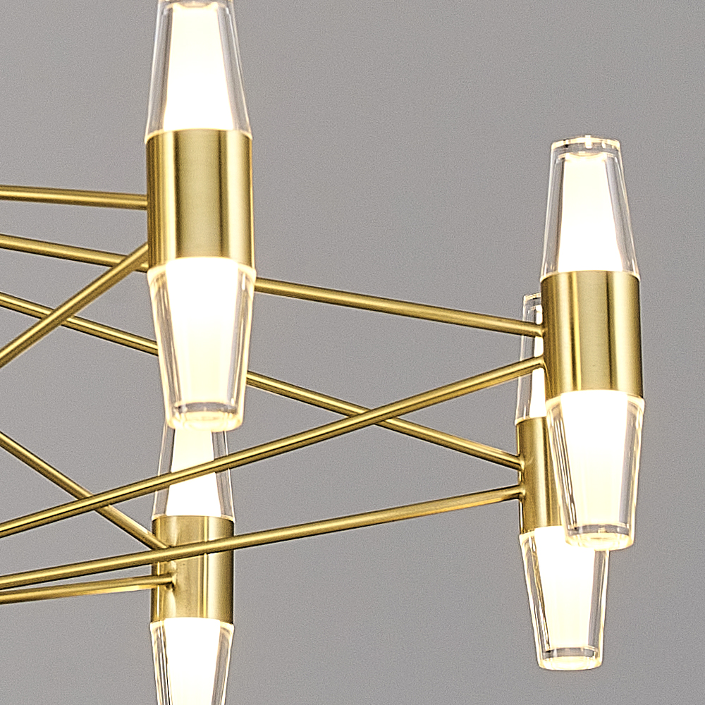 Sarı Akrilik LED Plafonyer 80x32 cm — görsel 3
