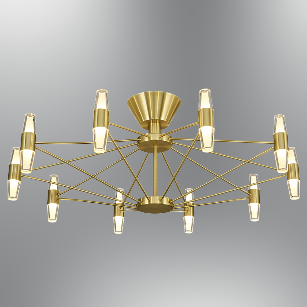 Sarı Akrilik LED Plafonyer 80x32 cm — görsel 6
