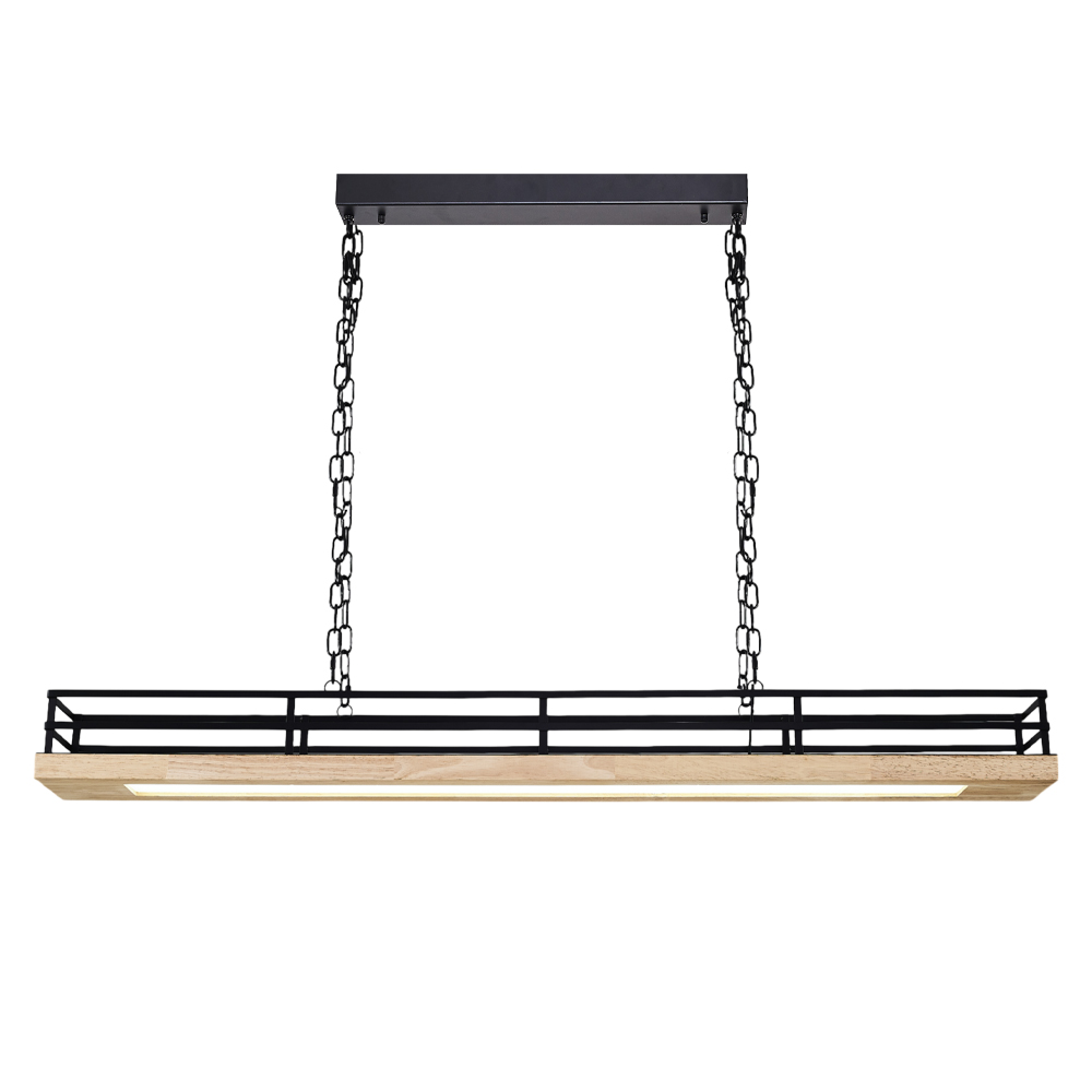Ahşap LED Avize 120x120 cm (40w) — görsel 2