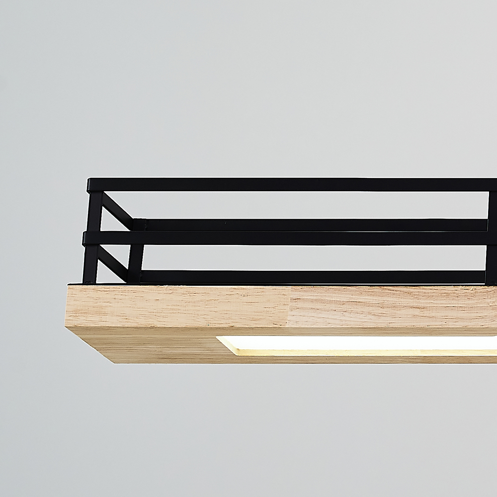 Ahşap LED Avize 120x120 cm (40w) — görsel 3