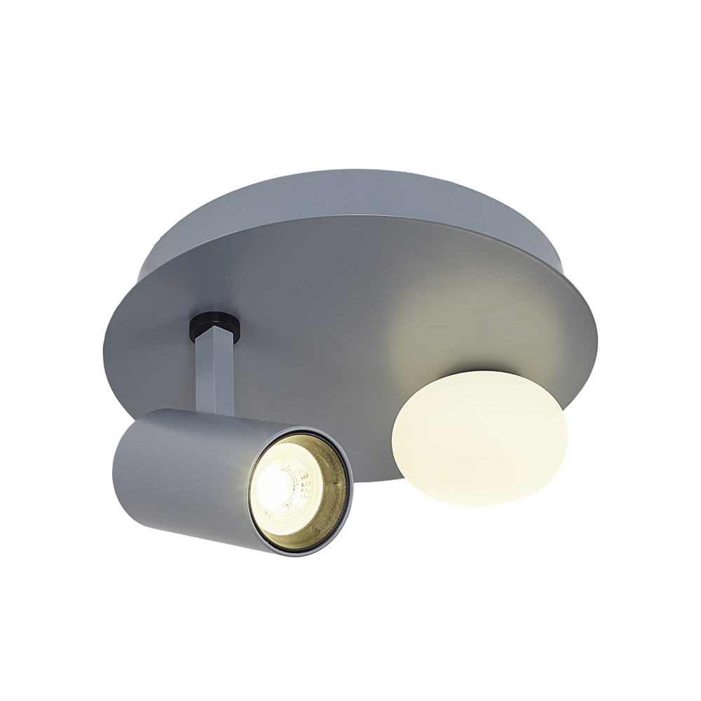 Gri-Siyah Cam LED Plafonyer 25x15 cm Gri-Siyah Cam LED Plafonyer 25x15 cm