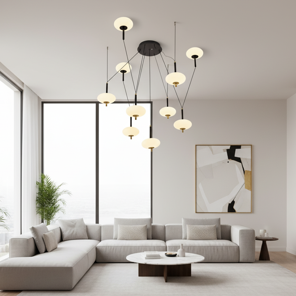 Akrilik LED Avize 100x100 cm — görsel 4