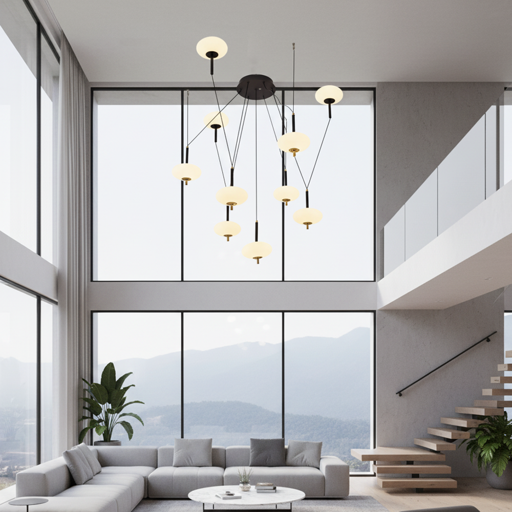 Akrilik LED Avize 100x100 cm — görsel 7