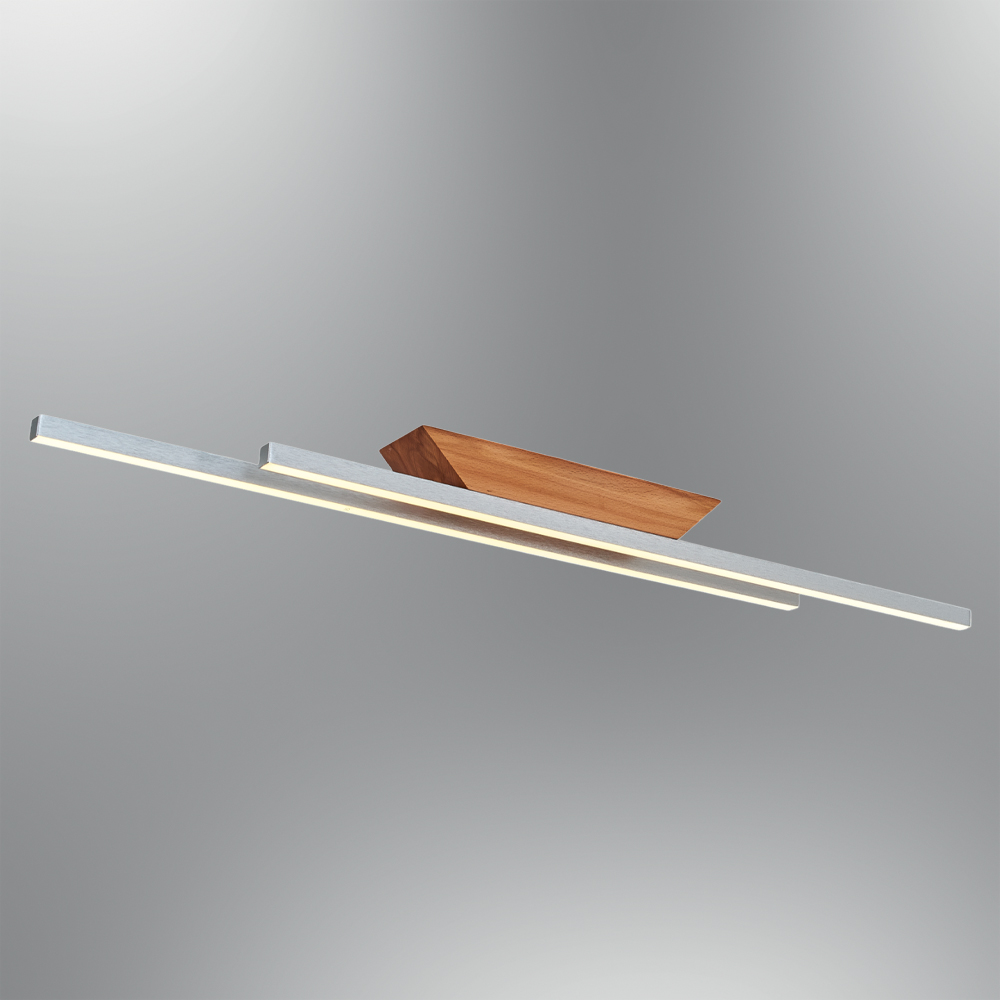 Gri-Siyah Ahşap LED Plafonyer 110x7 cm Gri-Siyah Ahşap LED Plafonyer 110x7 cm