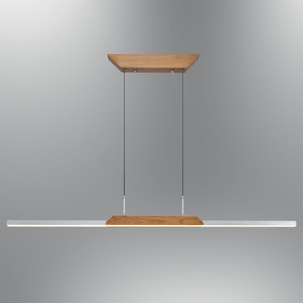 Gri-Siyah Ahşap LED Avize 120x120 cm (25w) — görsel 4
