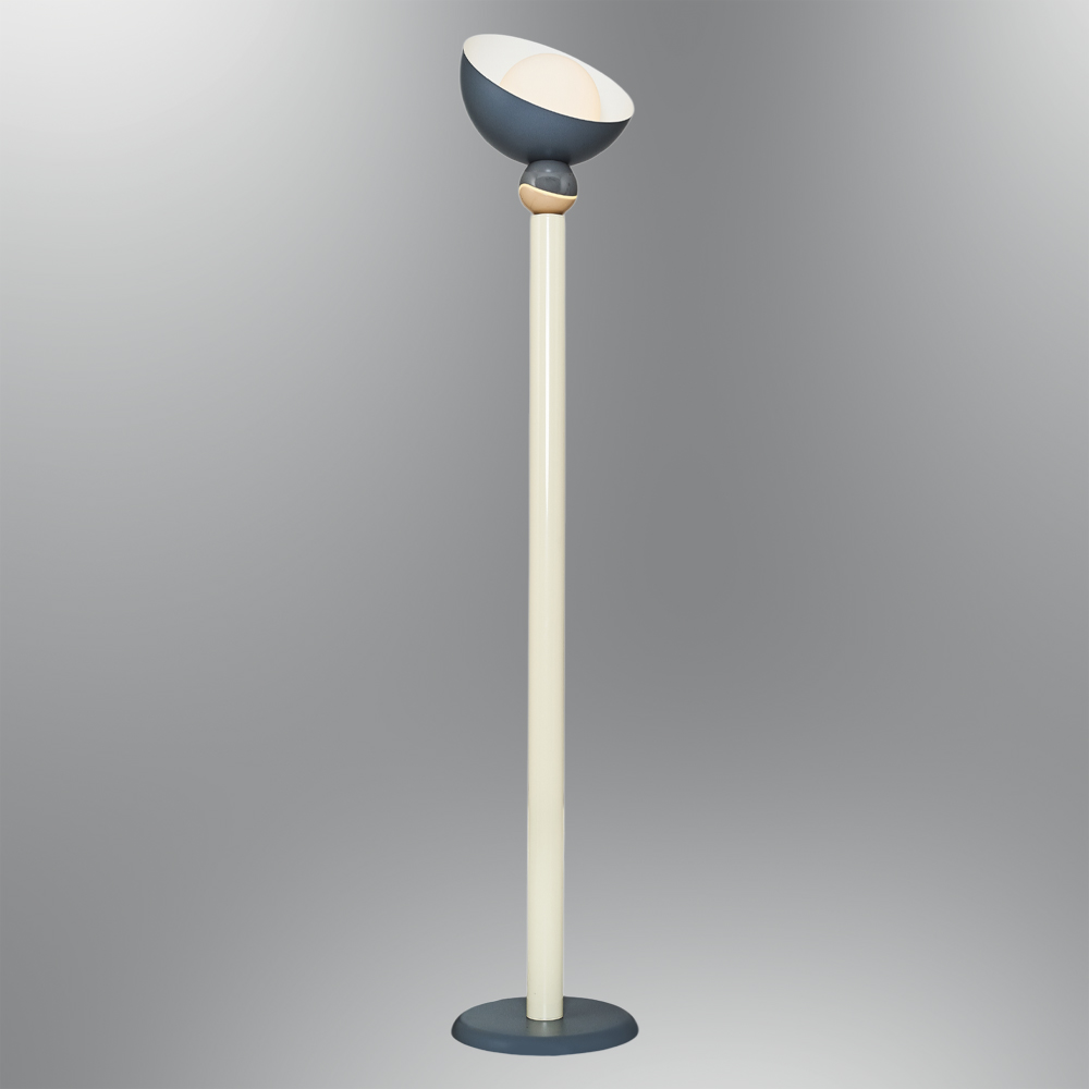 1 flammig Grau-Schwarz Opal Glas LED Stehleuchte 30x165 cm 1 Kollu Gri-Siyah Opal Cam LED Lambader 30x165 cm