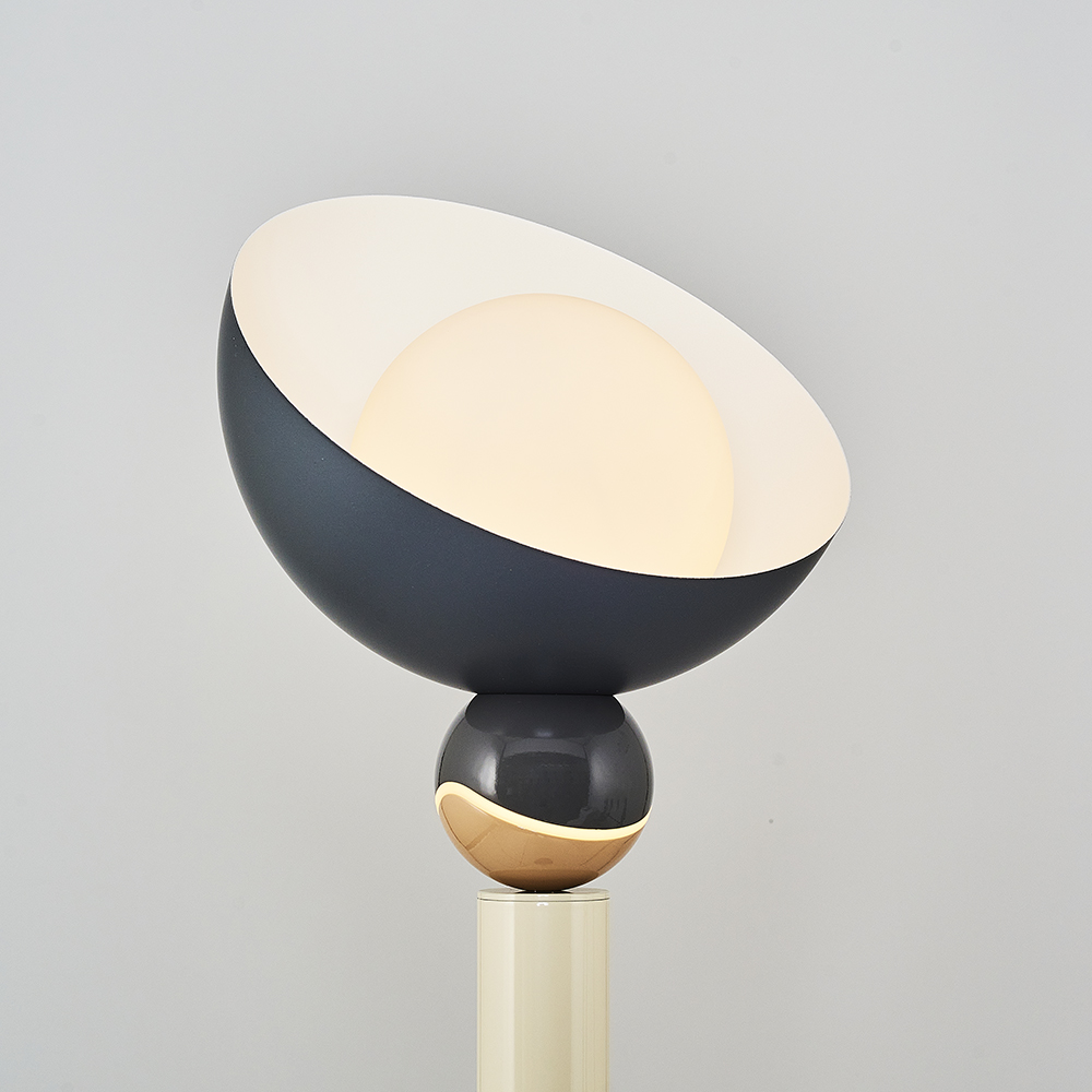 1 Kollu Gri-Siyah Opal Cam LED Lambader 30x165 cm — görsel 6