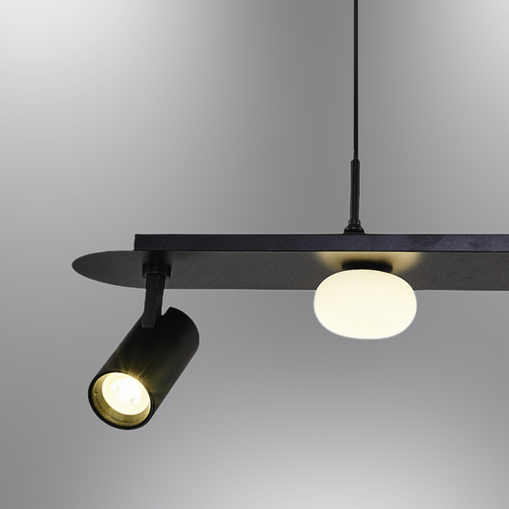 Grey-Black LED Chandelier 90x120 cm Grey-Black LED Chandelier 90x120 cm
