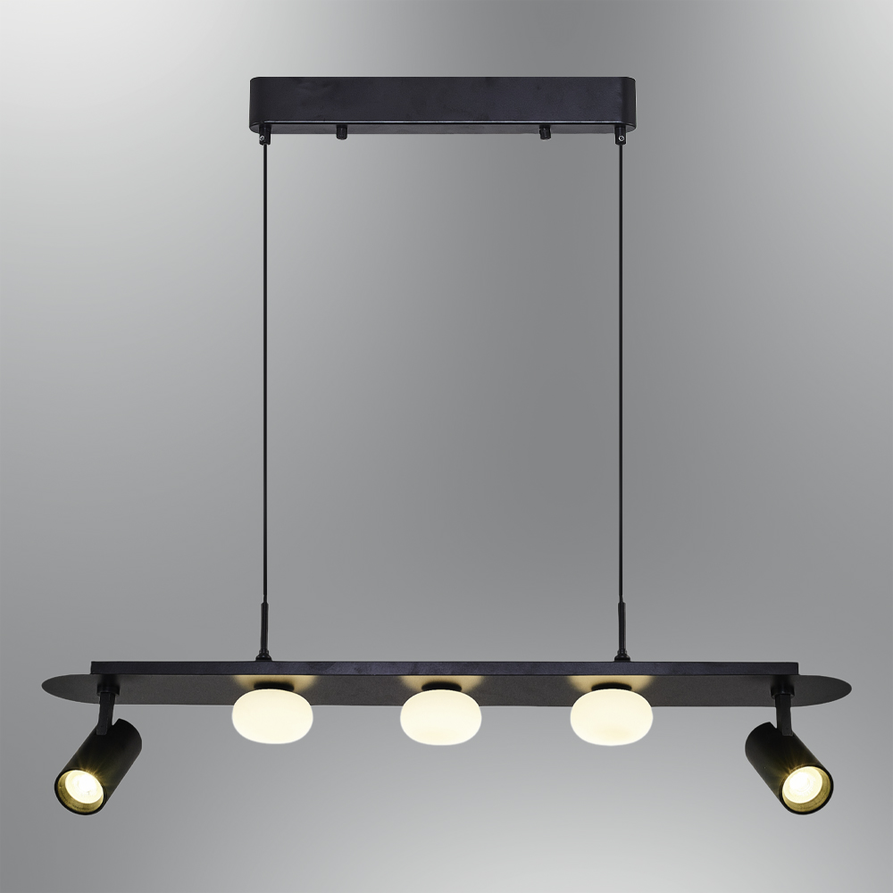 Grey-Black LED Chandelier 90x120 cm Grey-Black LED Chandelier 90x120 cm