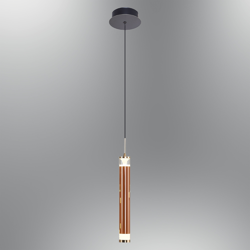 Beyaz-Mavi Cam LED Avize 5x120 cm — görsel 4