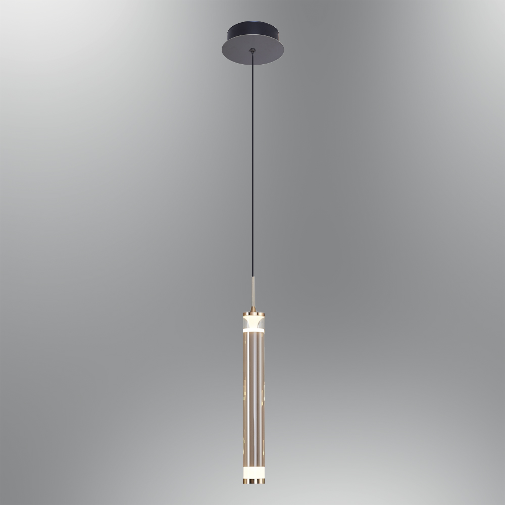 Beyaz-Mavi Cam LED Avize 5x120 cm — görsel 6
