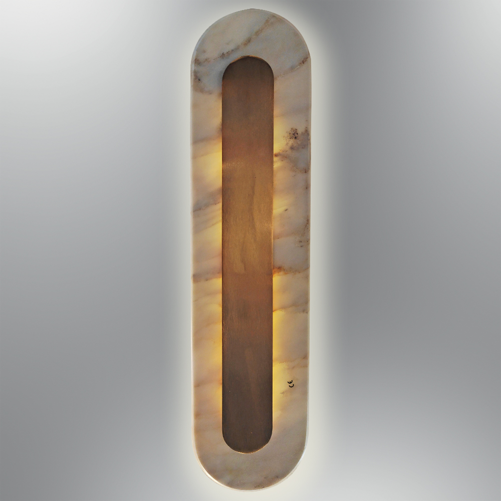Mermer LED Aplik 12x50 cm