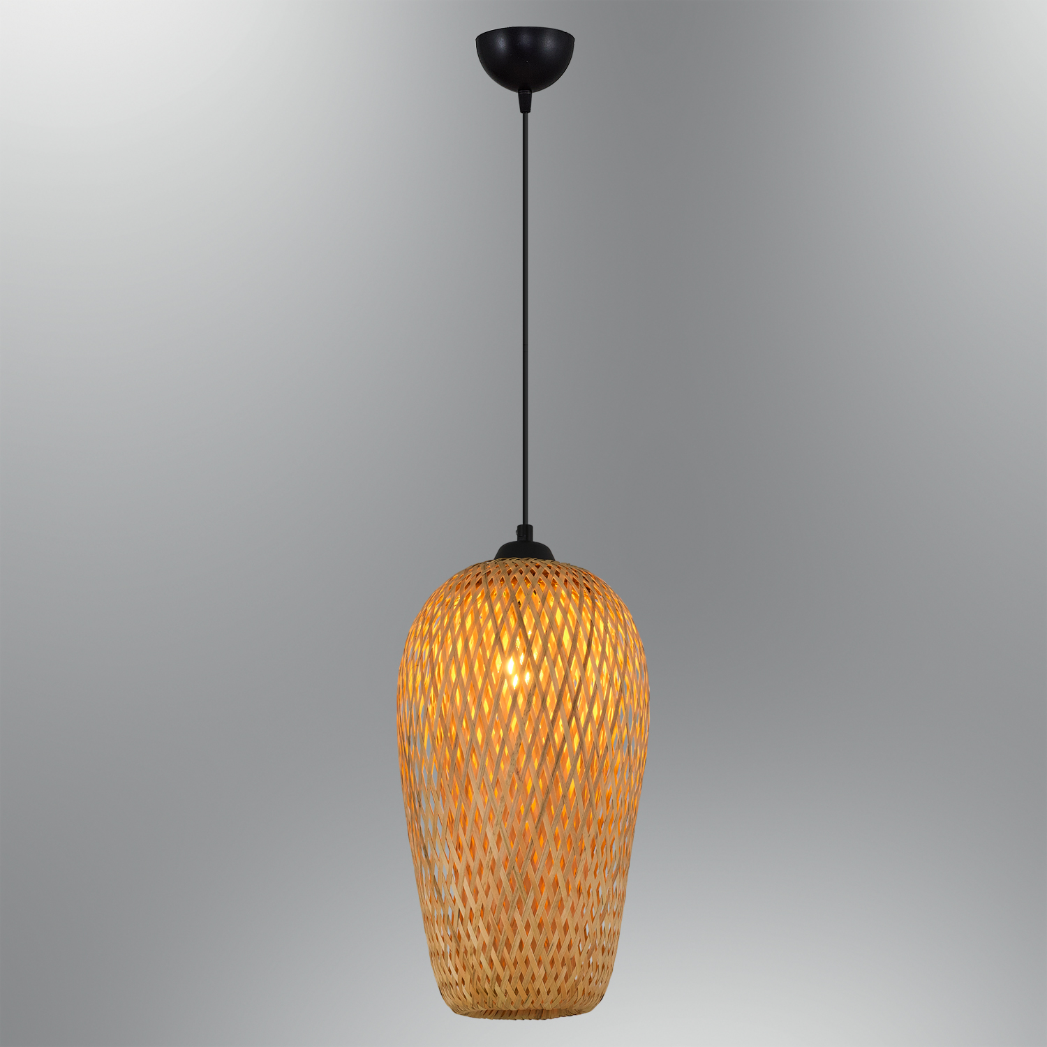 1 Arm Bamboo Rattan Chandelier 18x120 cm 1 Arm Bamboo Rattan Chandelier 18x120 cm