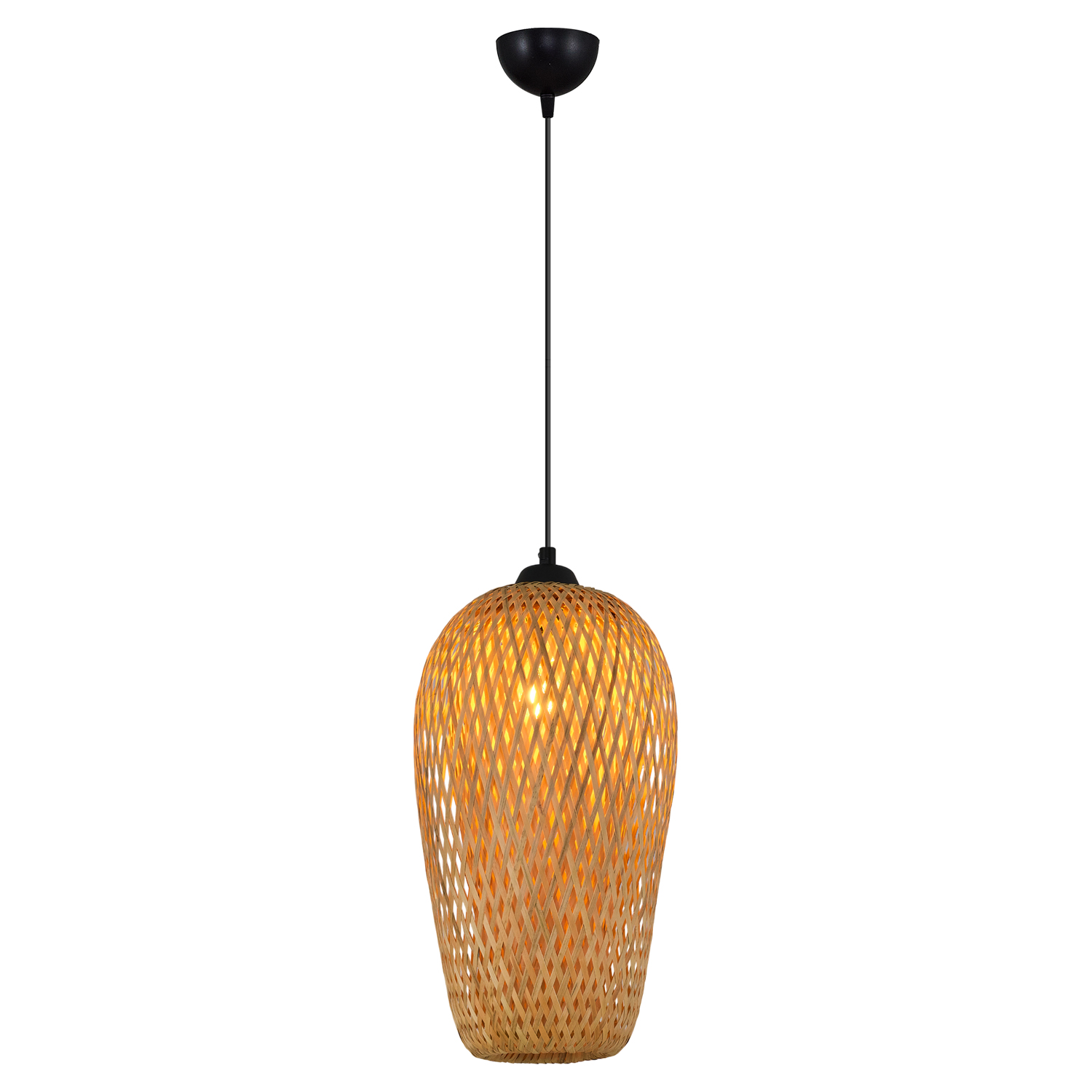 1 Arm Bamboo Rattan Chandelier 18x120 cm 1 Arm Bamboo Rattan Chandelier 18x120 cm