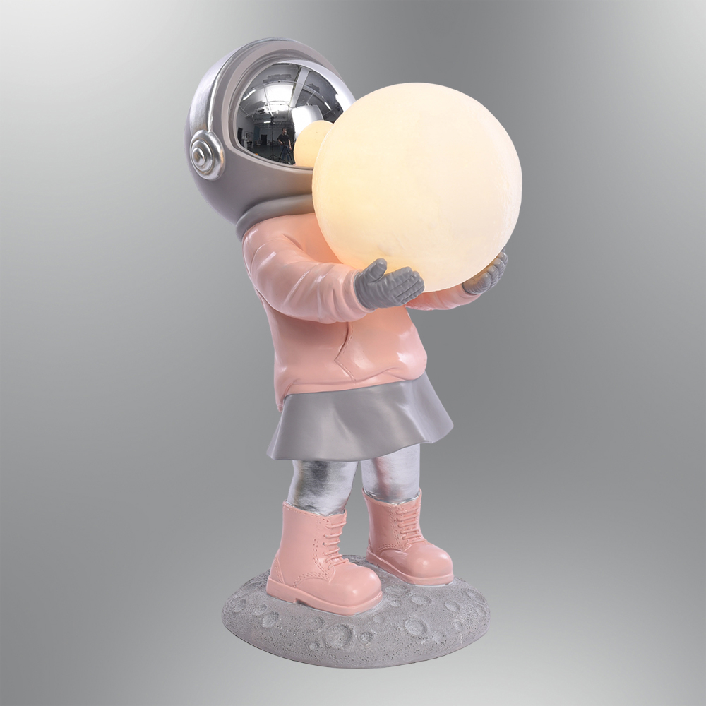 Sarı-Pembe Polyester LED Masa Lambası 14x34 cm Sarı-Pembe Polyester LED Masa Lambası 14x34 cm
