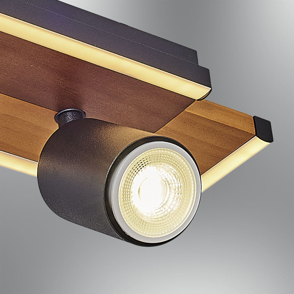 Ahşap LED Plafonyer 22x16 cm Ahşap LED Plafonyer 22x16 cm