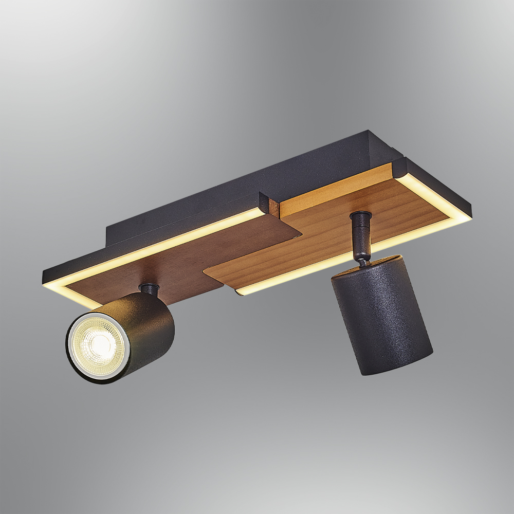 Ahşap LED Plafonyer 33x16 cm Ahşap LED Plafonyer 33x16 cm