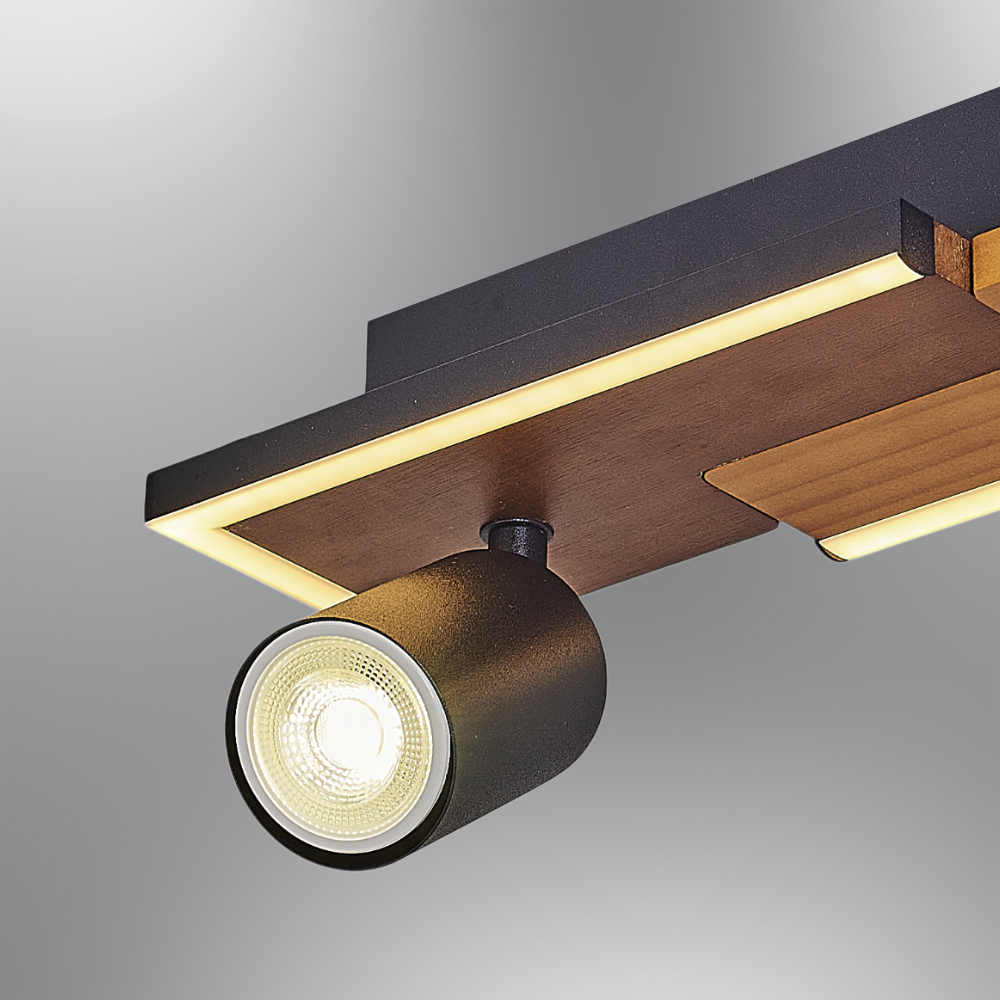 Ahşap LED Plafonyer 33x16 cm Ahşap LED Plafonyer 33x16 cm