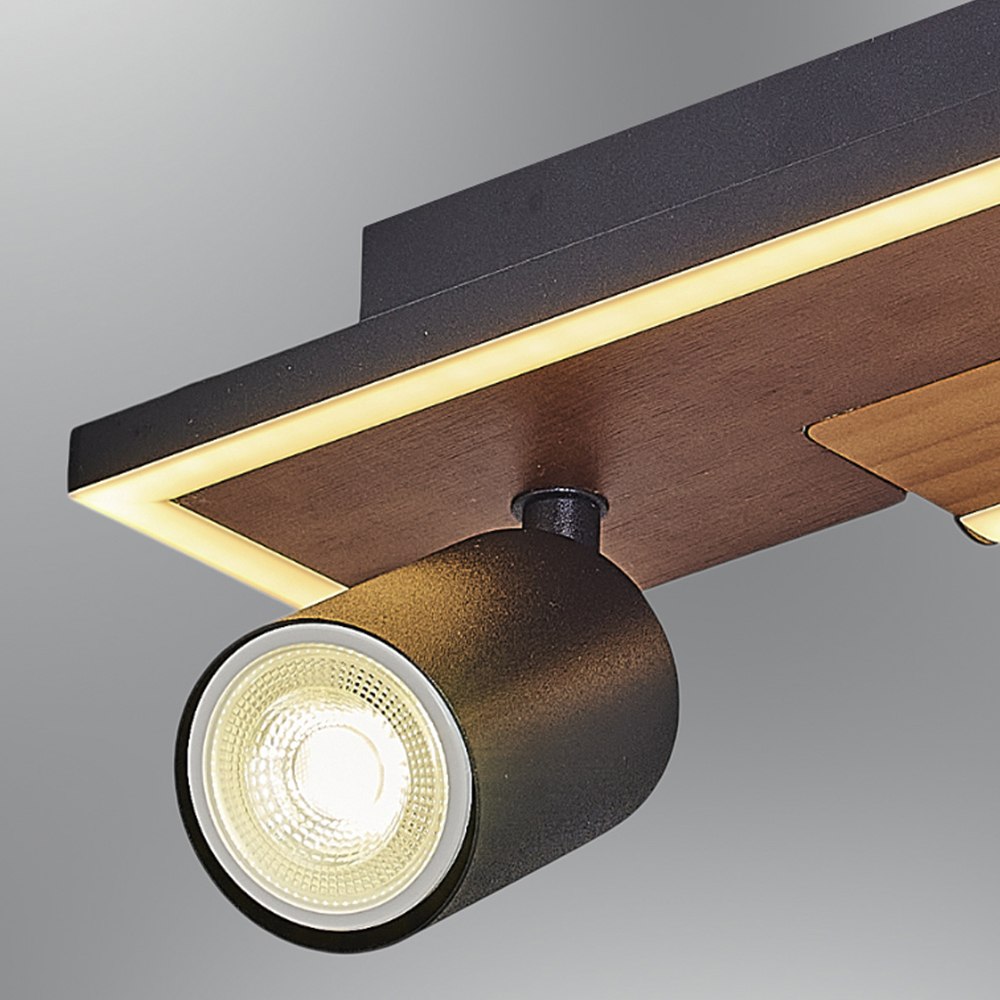 Ahşap LED Plafonyer 33x16 cm — görsel 6