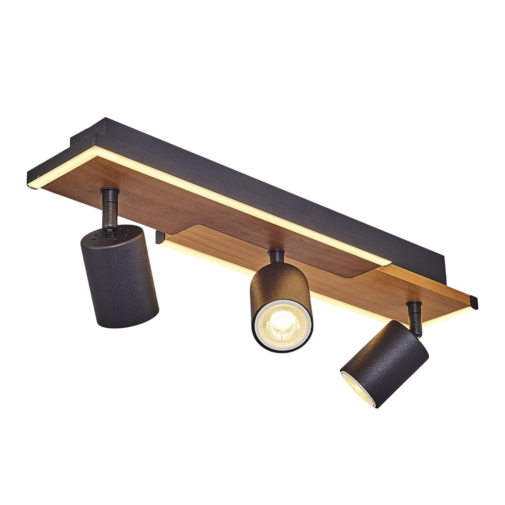 Ahşap LED Plafonyer 53x16 cm — görsel 3