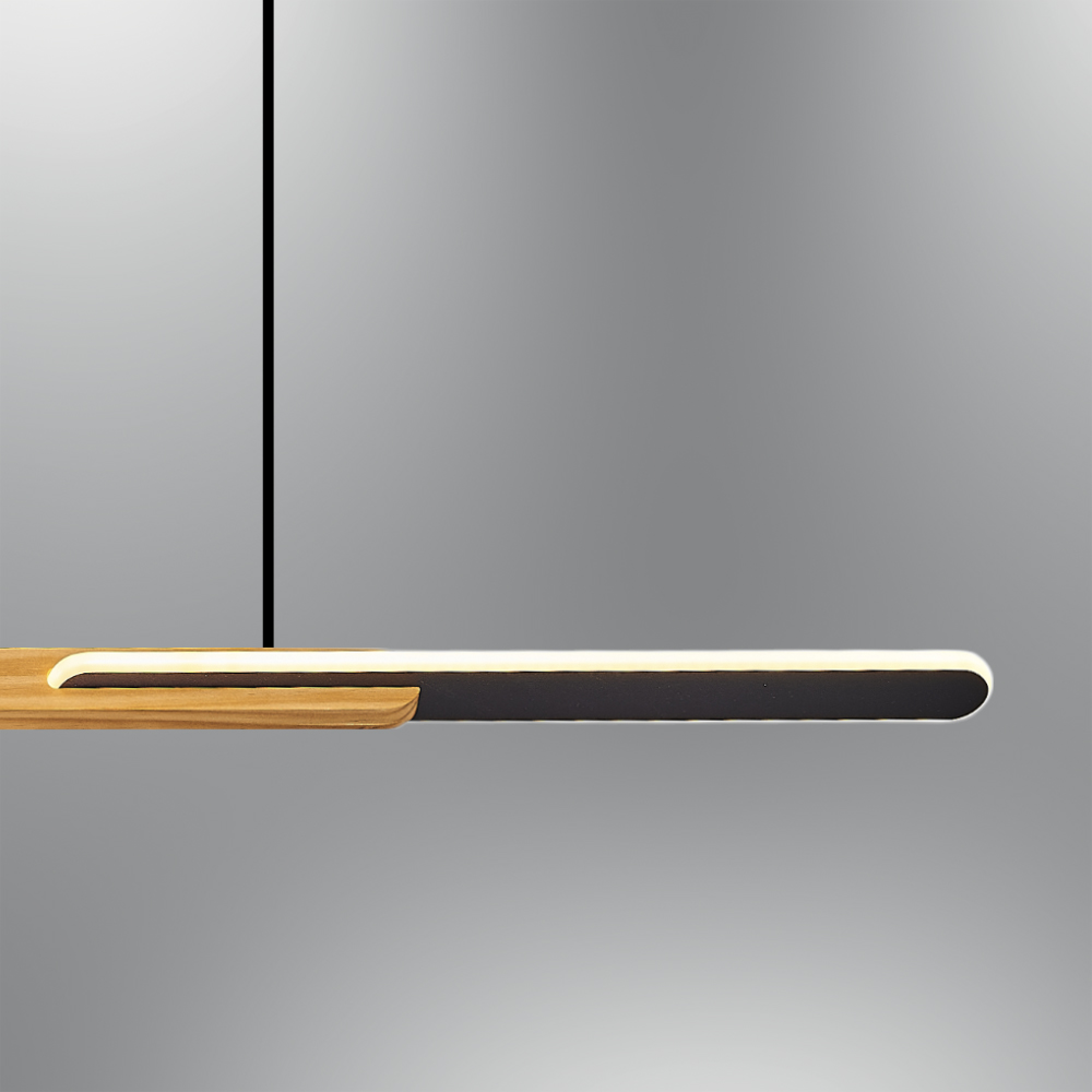 Ahşap LED Avize 117x120 cm — görsel 3