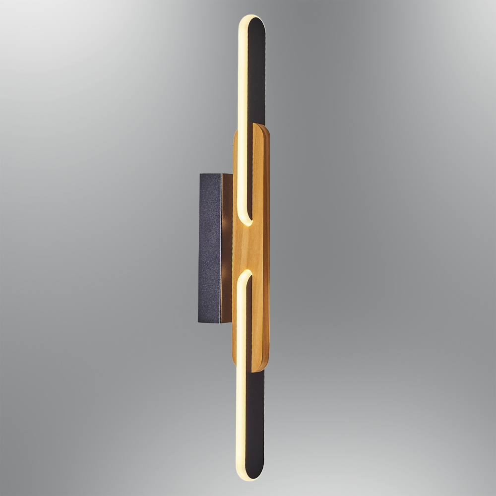 Ahşap LED Aplik 8x56 cm