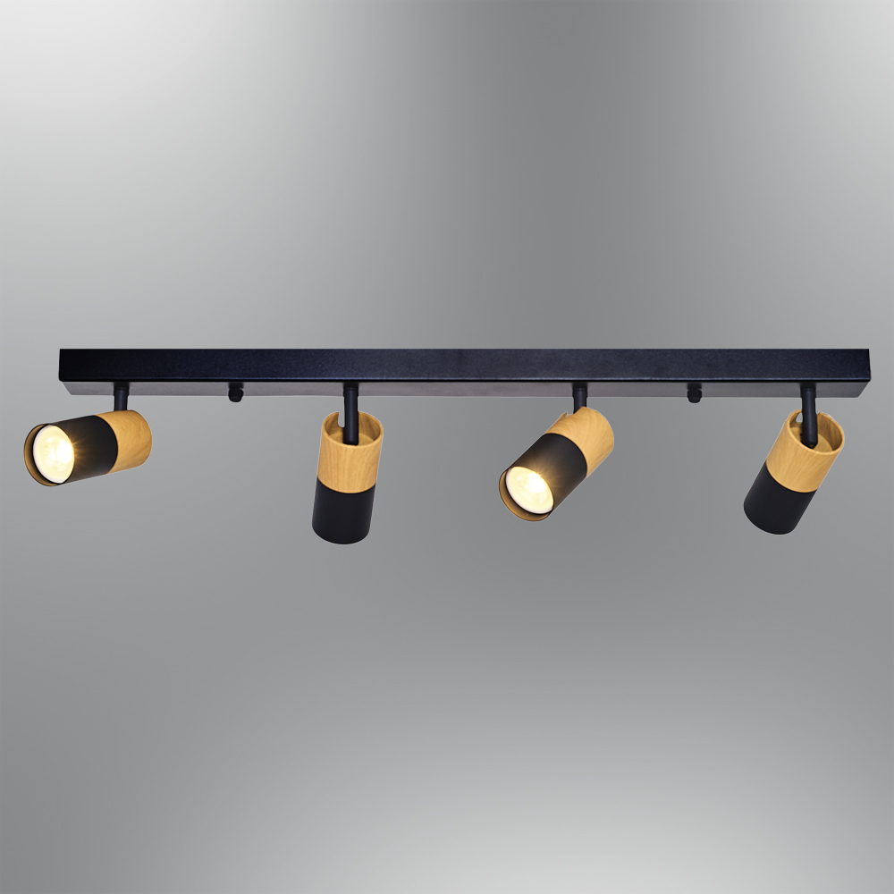 Beyaz-Siyah Metal Plafonyer 70x18 cm — görsel 5