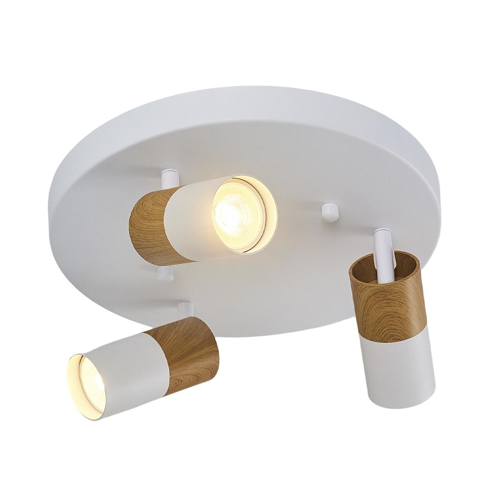 Beyaz-Siyah Metal Plafonyer 30x18 cm (15w) — görsel 3