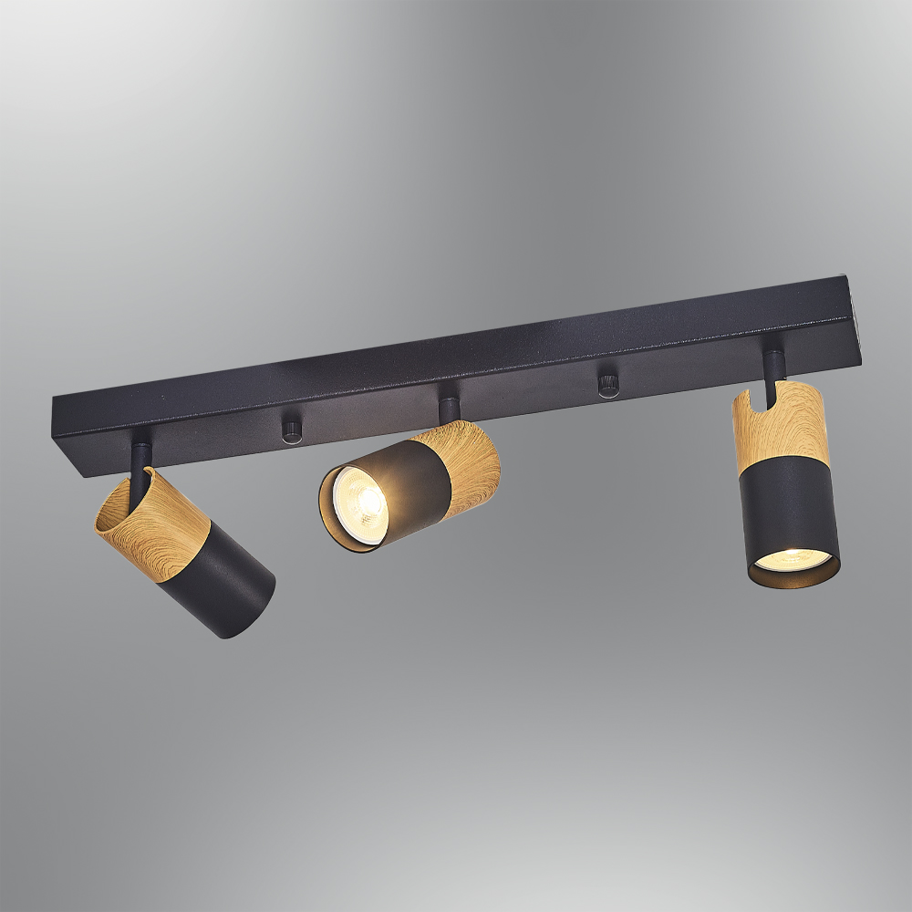 Beyaz-Siyah Metal Plafonyer 50x18 cm — görsel 4
