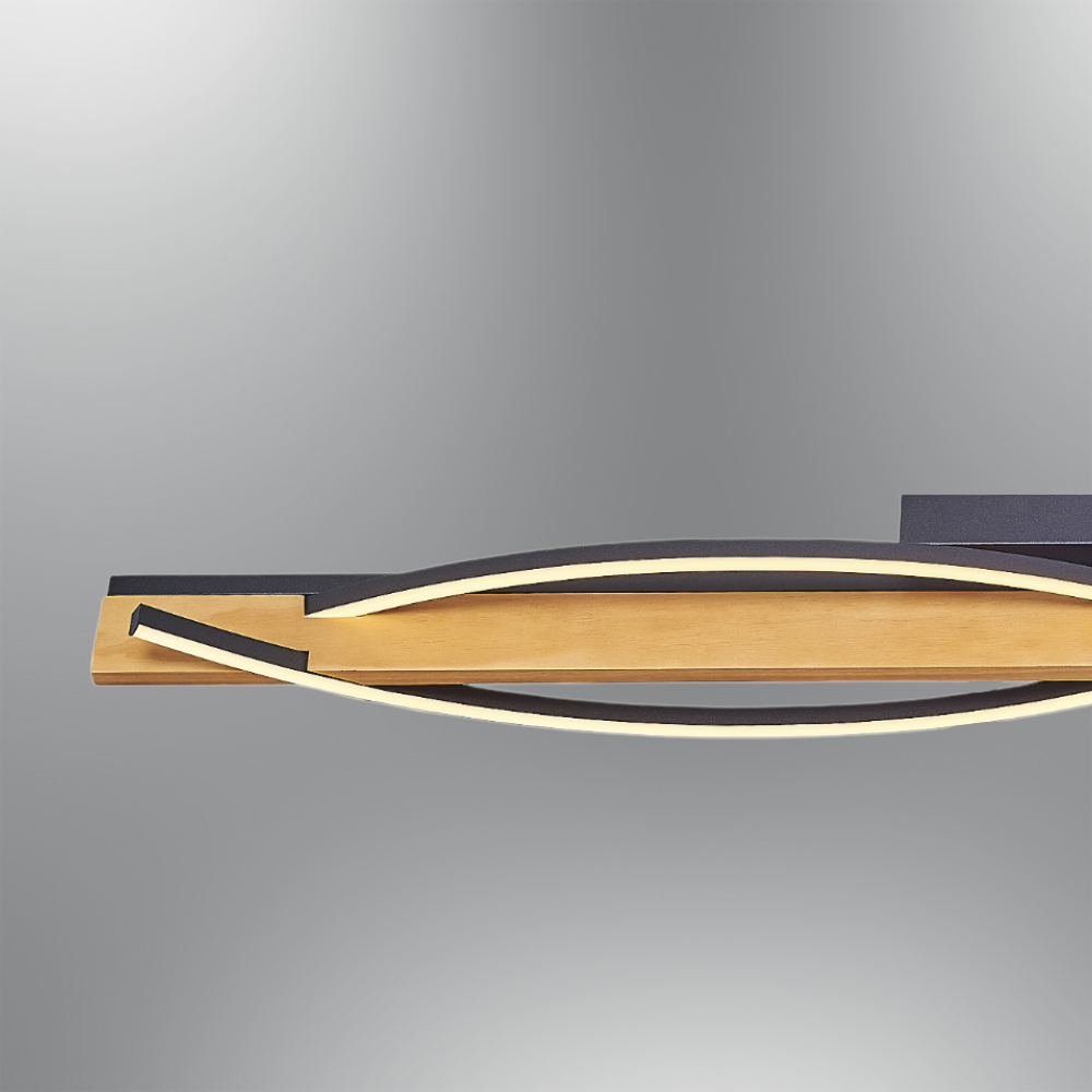 Ahşap LED Plafonyer 120x10 cm — görsel 4