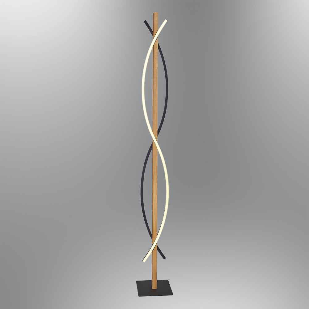 خشب LED مصباح أرضي 12x130 cm خشب LED مصباح أرضي 12x130 cm