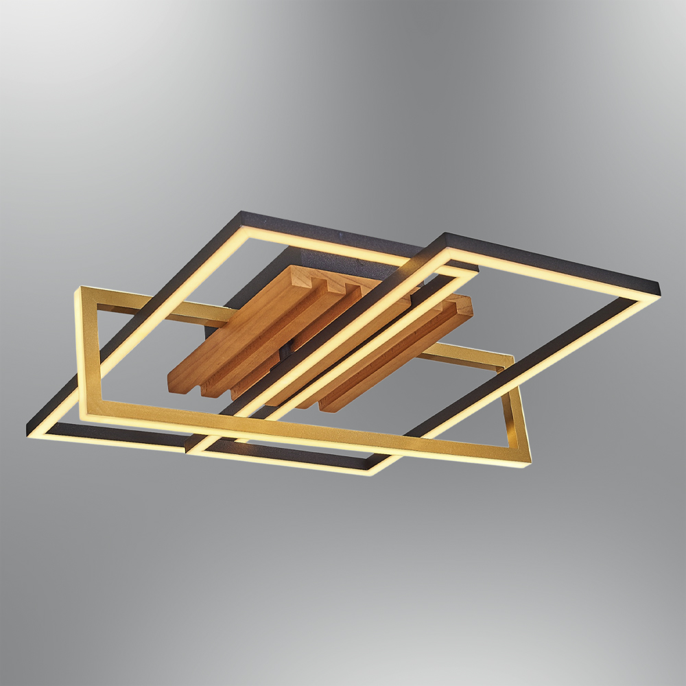 Ahşap LED Plafonyer 45x13 cm Ahşap LED Plafonyer 45x13 cm