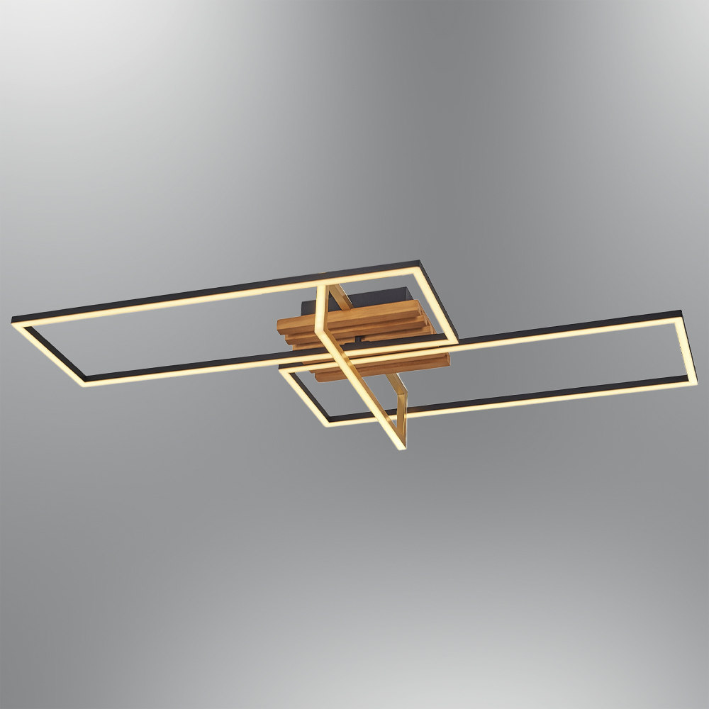 Ahşap LED Plafonyer 90x13 cm Ahşap LED Plafonyer 90x13 cm